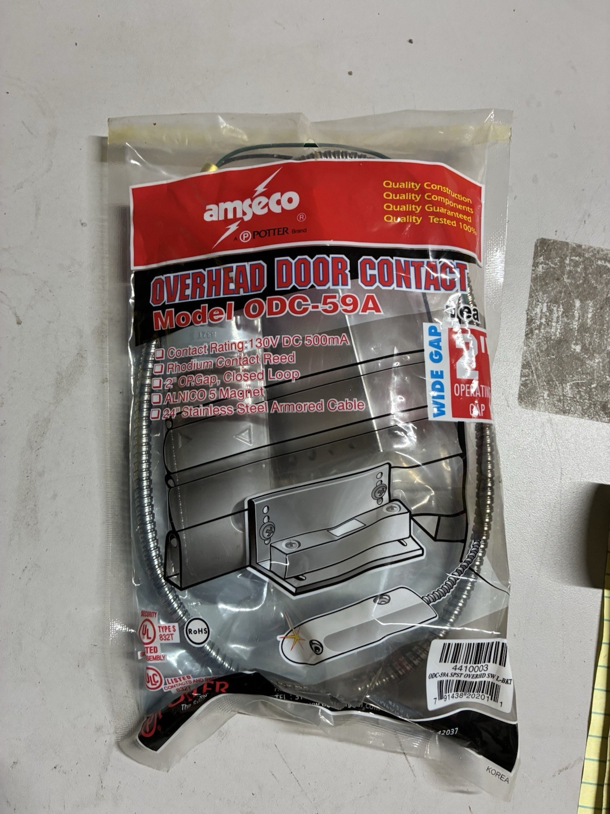 Amseco Overhead Door Contact ODC-59A