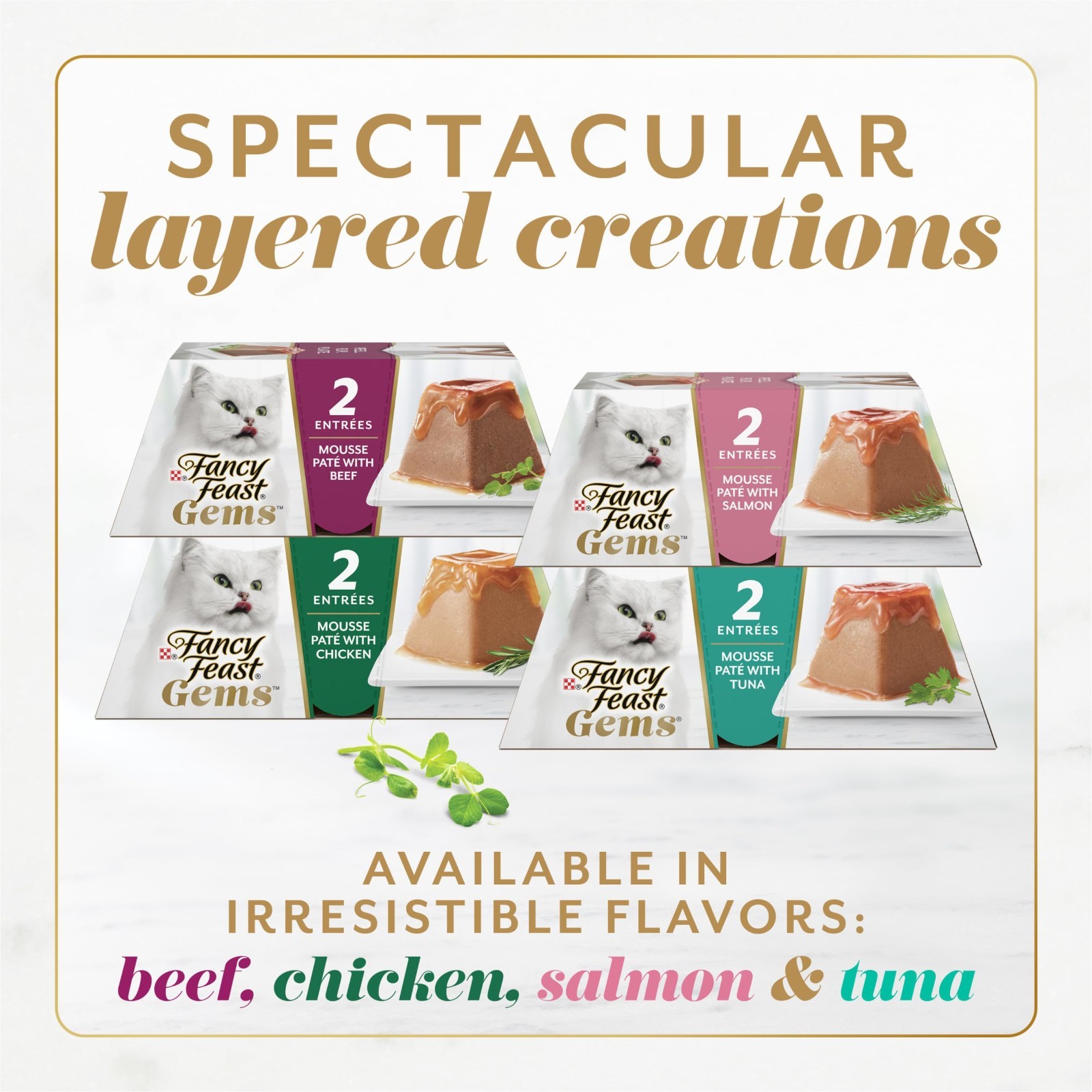 Fancy Feast Gems Chicken and Beef Flavor Wet Cat Food – 2oz/64ct