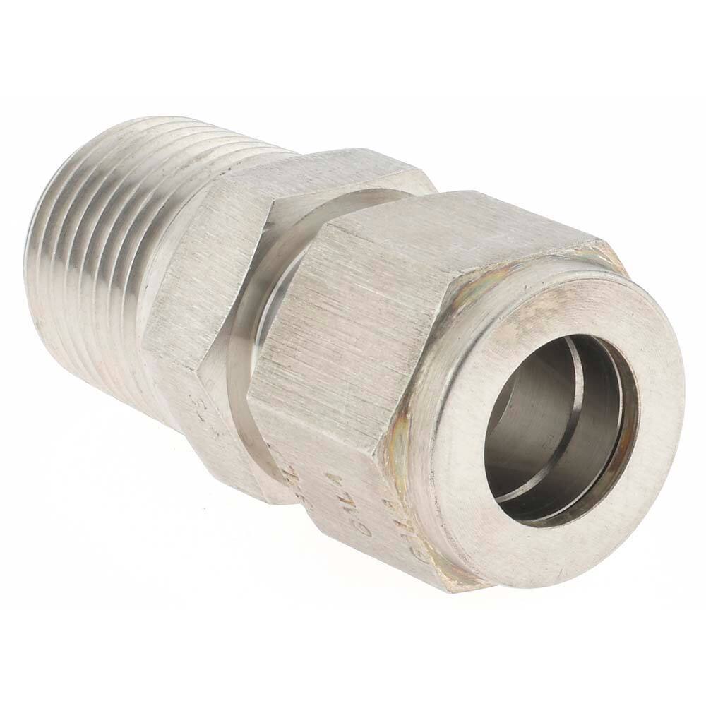 Brennan BD-KP4256 Compression Tube Connector: 1/2″ Thread, NPT Stainless Steel