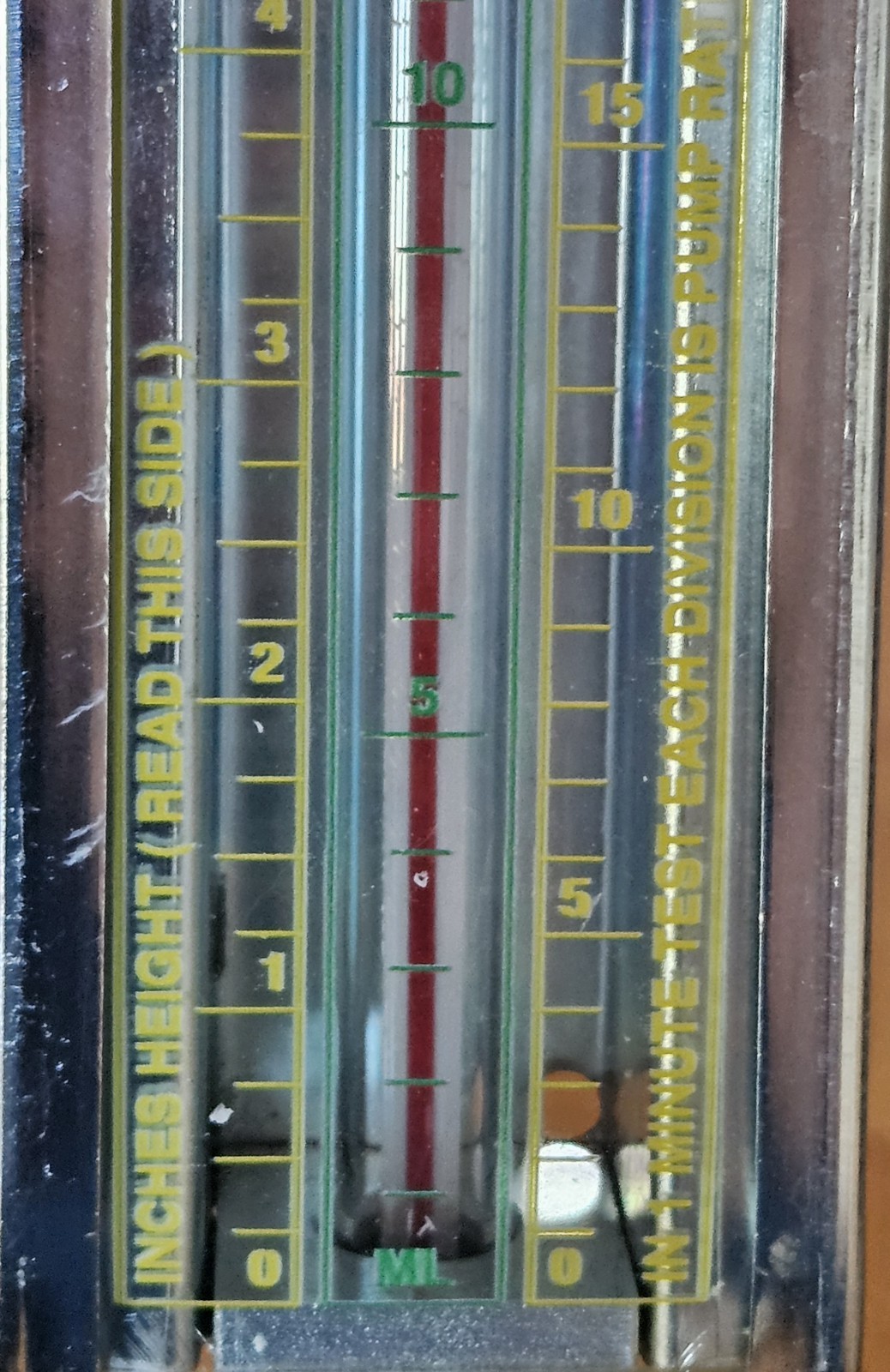 KENCO 15 PSIG/120°F Injection Rate Gauge Flow Meter Pump Setting NEW