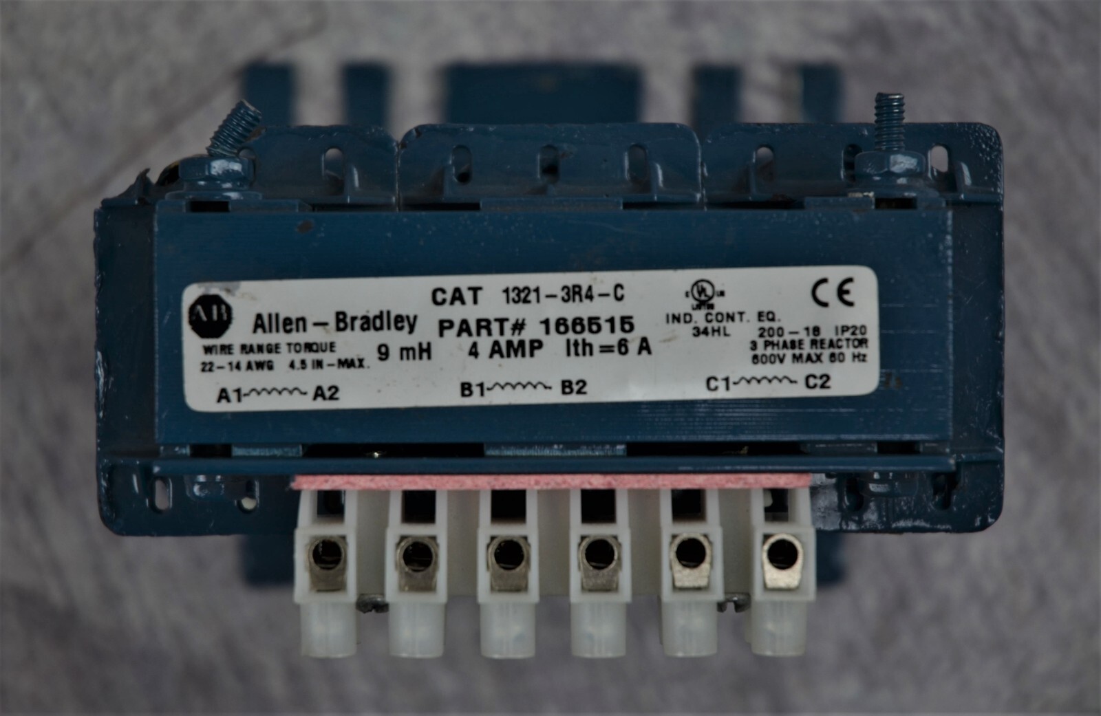 Allen Bradley 3 Phase Reactor 1321-3R4-C Tested Good*