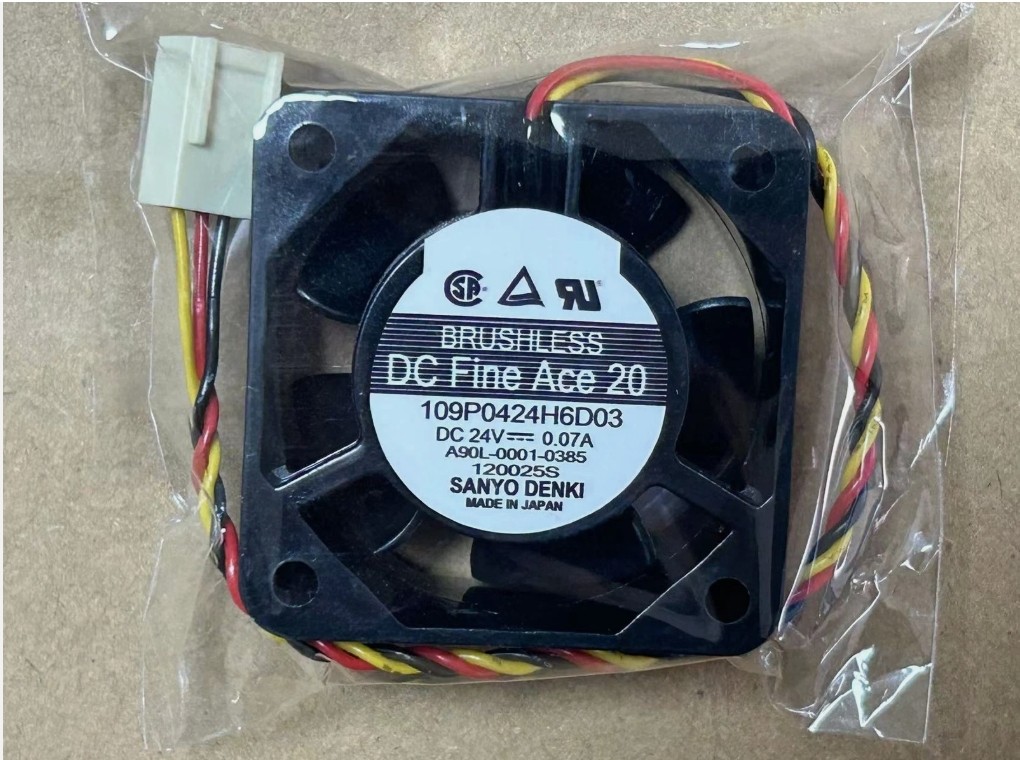 1PC SANYO 109P0424H6D03 24V 0.07A 3-wire FUNAC cooling fan 40*40*20mm