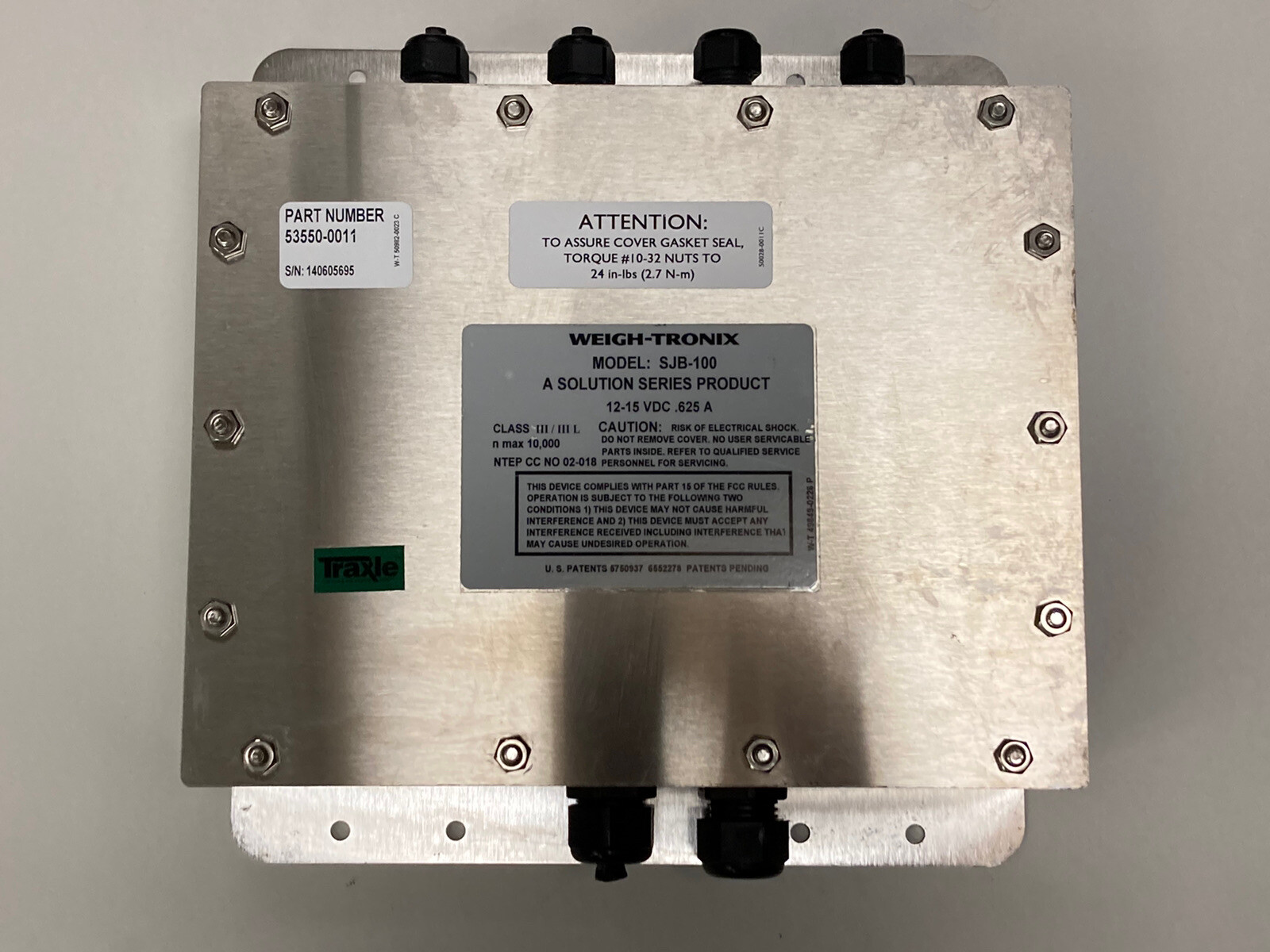 Weigh-Tronix,53550-0011,Cell Loader Model SJB-100