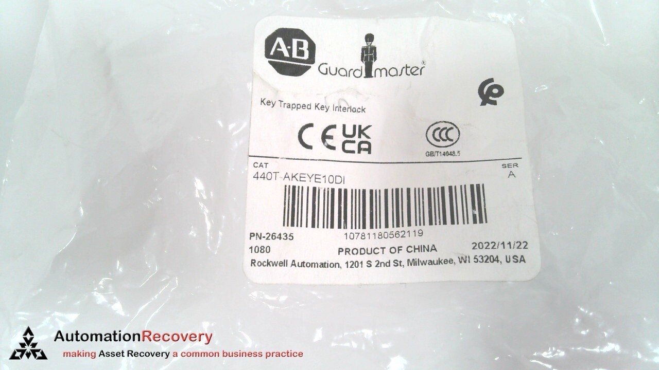 ALLEN BRADLEY 440T-AKEYE10DI SERIES A, NEW #320093