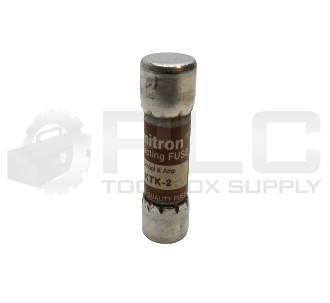 NEW BOX OF 9 BUSSMANN KTK 2 FAST ACTING FUSE 2A 600VAC