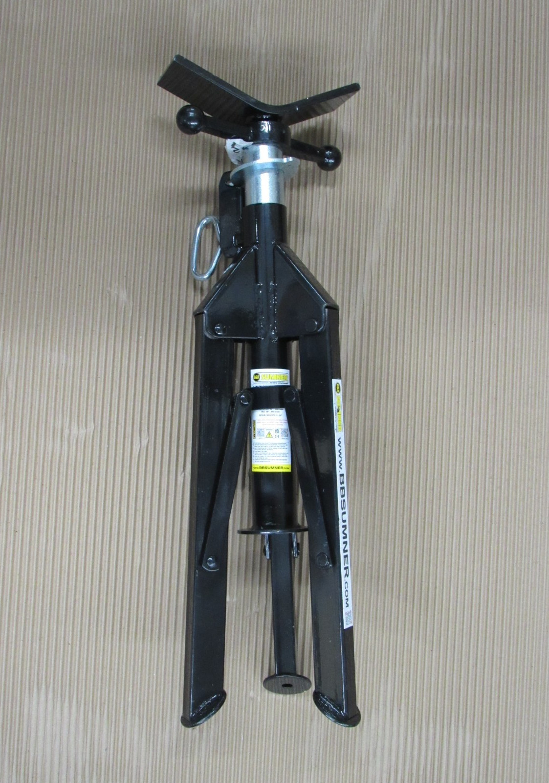 Sumner 4000 2500 lb V stand 19ZF74 pipe weld material saw cut fab fold-a-jack