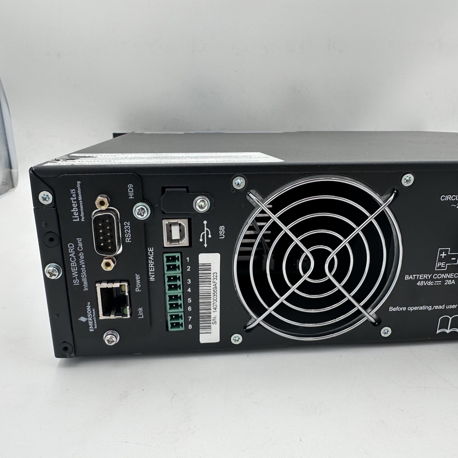 Liebert (Emerson) GXT3-1500RT120 UPS System w/ Rack Mount Ears – Needs Batteries