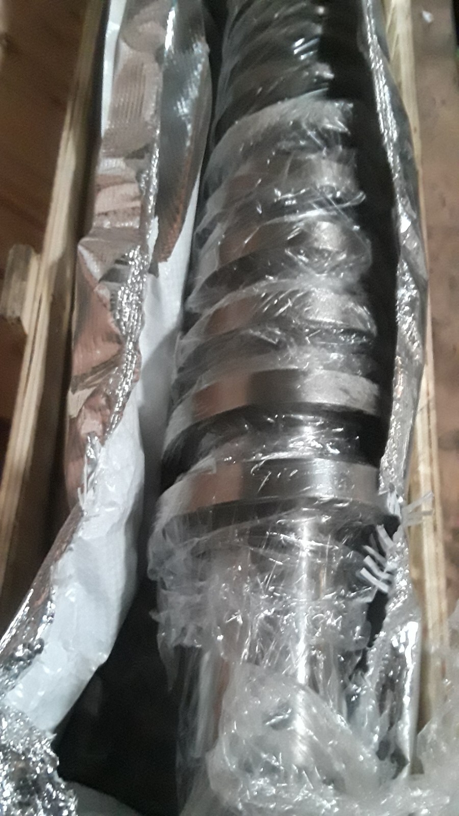 New Never used Conical Twin Extruder Screws 60mm dia 67 3/4″ Length
