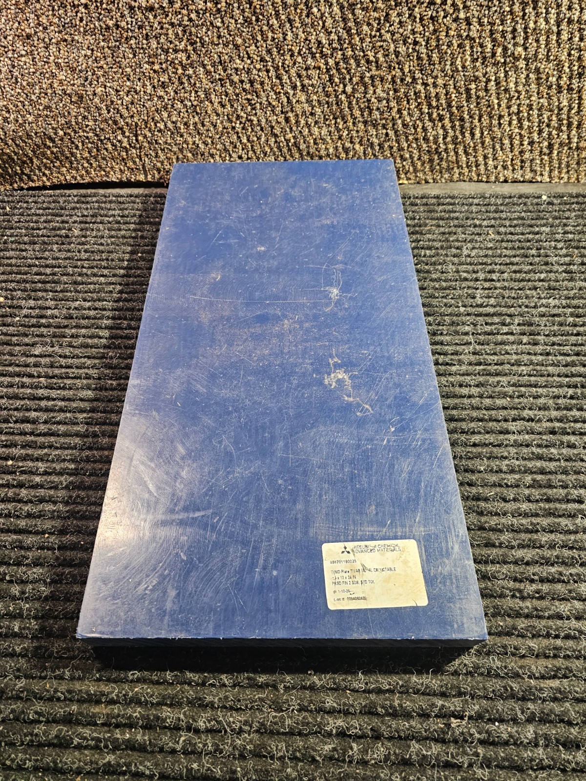 Mitsubishi 031701180025 Quadrant Metal Detectable TIVAR Plate 2x12x 24in