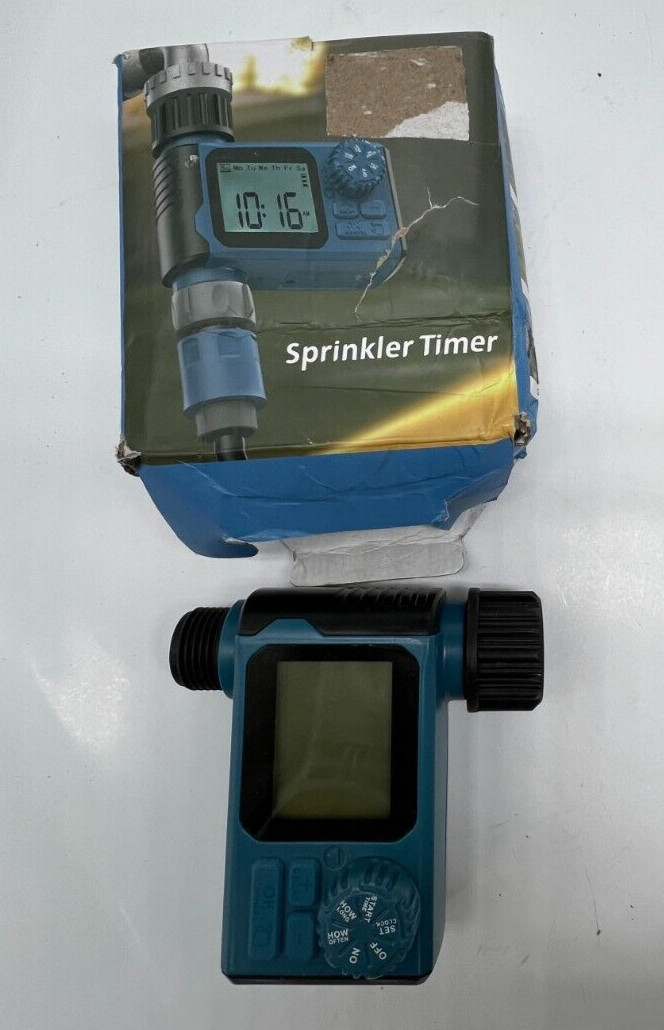 Sprinkler Timer IP54 35L/min 0.5 Bar – 8 Bar for Garden, Flower Bed, Greenhouse