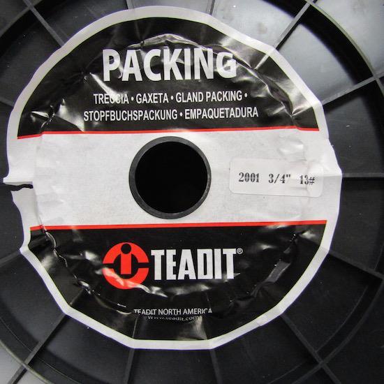 TEADIT STYLE 2001 3/4″ 13# 13LB SPOOL GRAPHITE FILLED PACKING GRAPHITE YARN