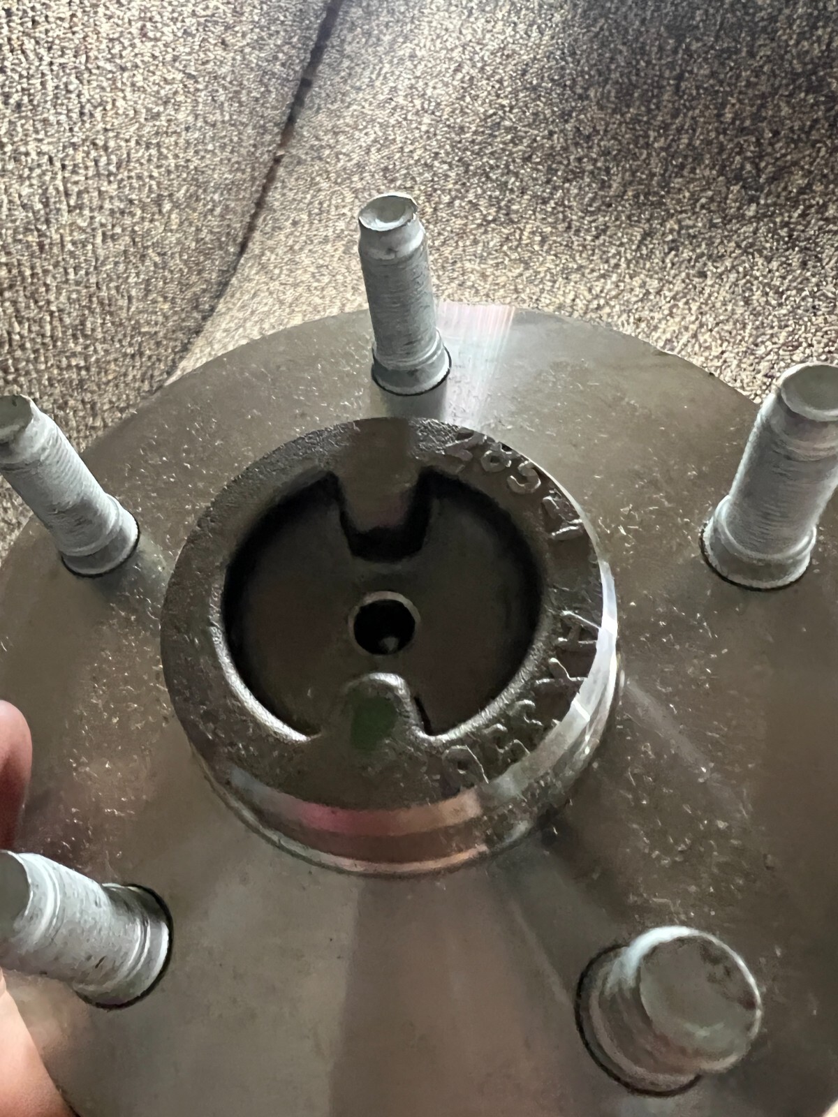 Rear Axle Shaft 10108925 – 5 Lug Hub Raised Center 4 Stud Axle Mount ABS Ring