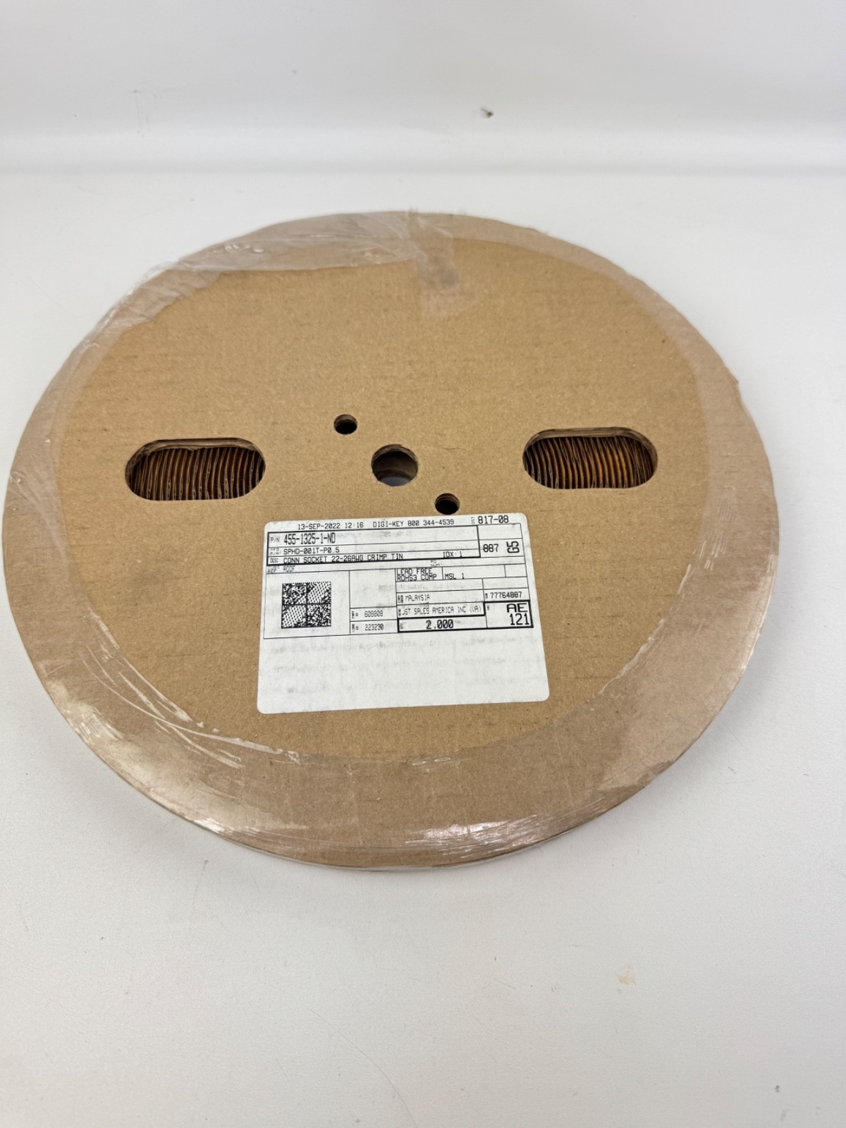 JST SPHD-001T-P0.5 Connector Socket 22-26AWG Crimp *ROLL OF 2,000*