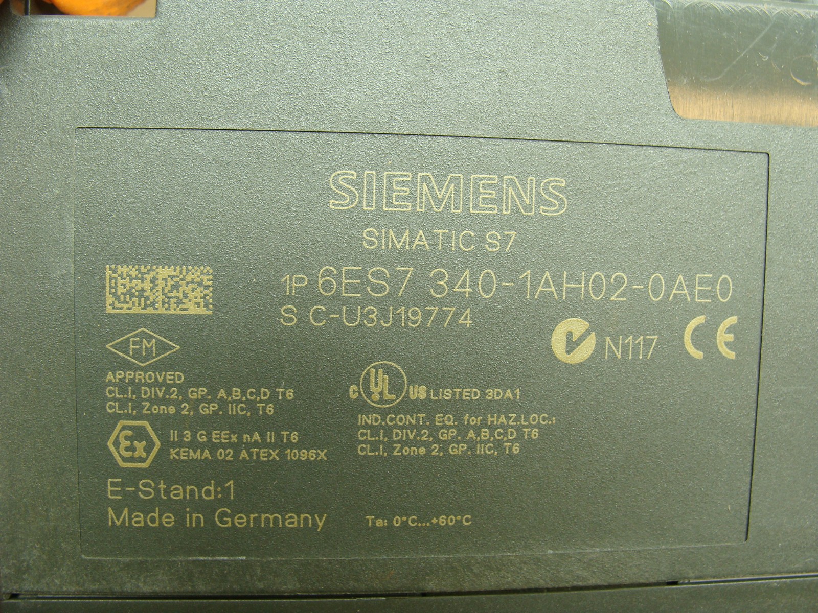 LOT OF 2 SIEMENS SIMATIC S7-300 CP 340 COMMUNICATION MODULE 6ES7 340-1AH02-0AE0