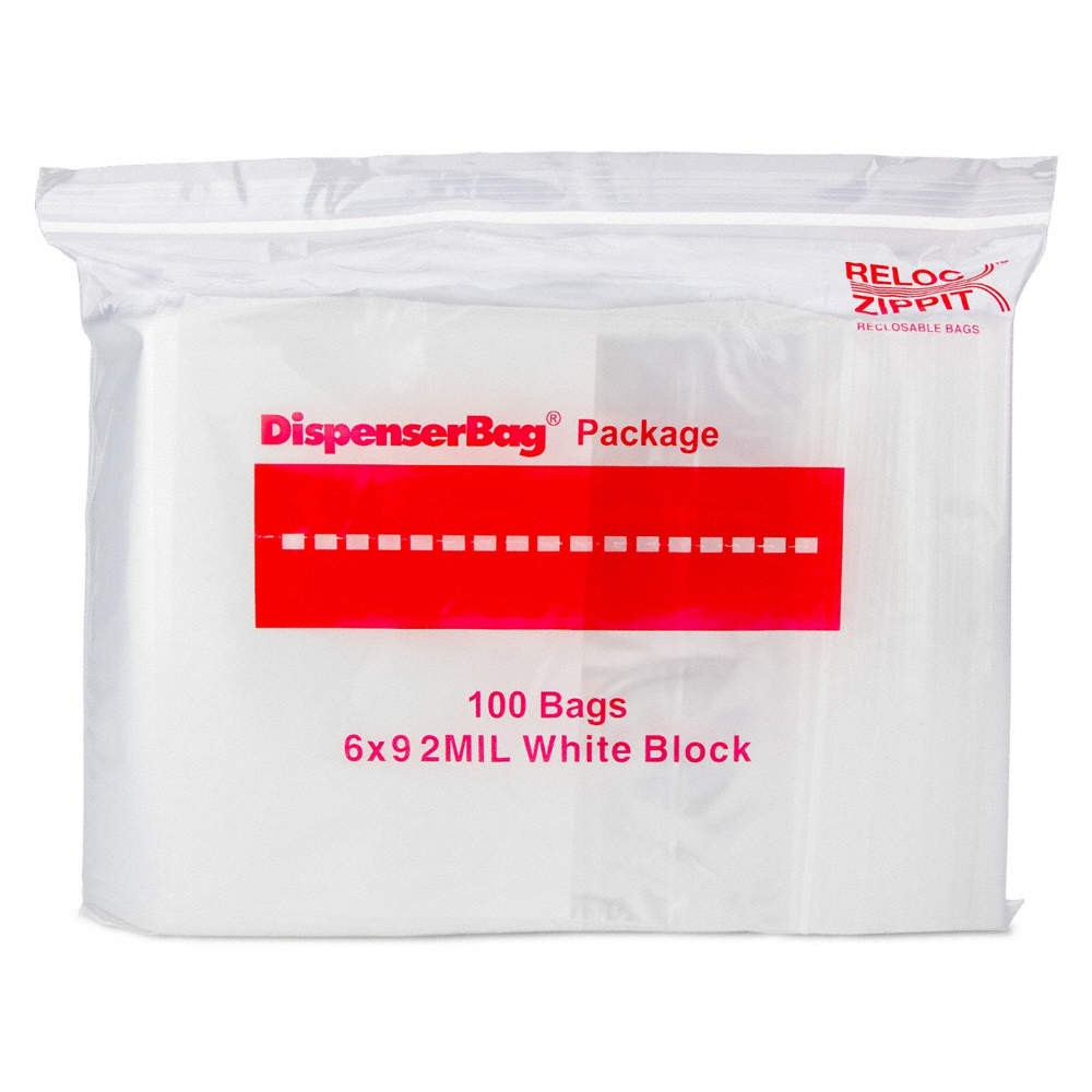 RELOC ZIPPIT WR69 Reclosable Poly Bag,Zip Seal,PK1000 38UV42