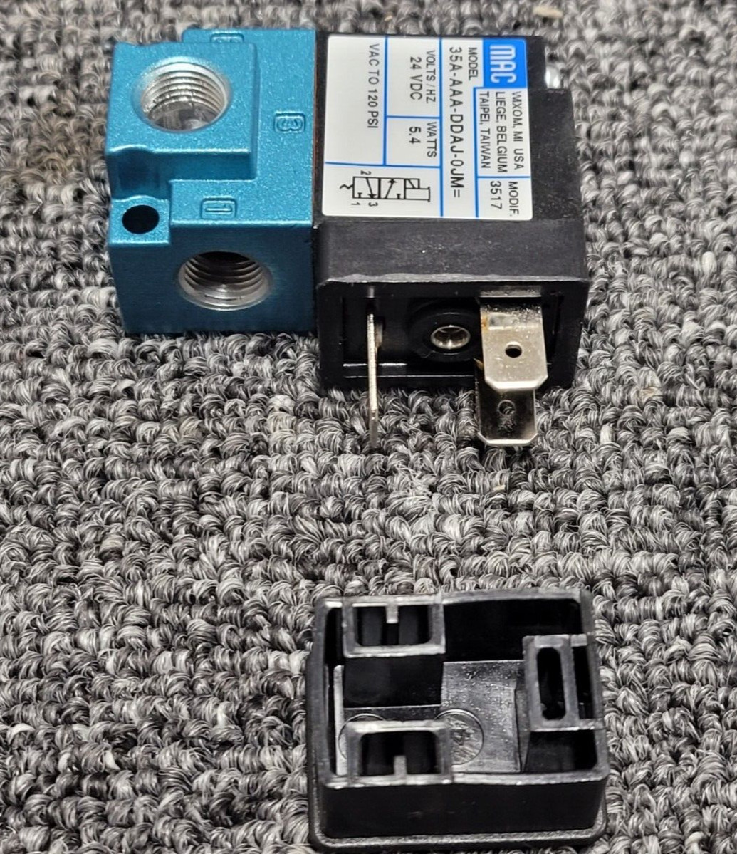 MAC 3-WAY SOLENOID VALVE 24V 5.4 WATTS 120 PSI 35A-AAA-DDAJ-OJM