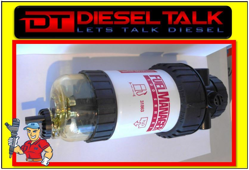 Fuel Manager Common Rail Diesel Pre Filter Fuel/Water Separator 30 Micron Filter