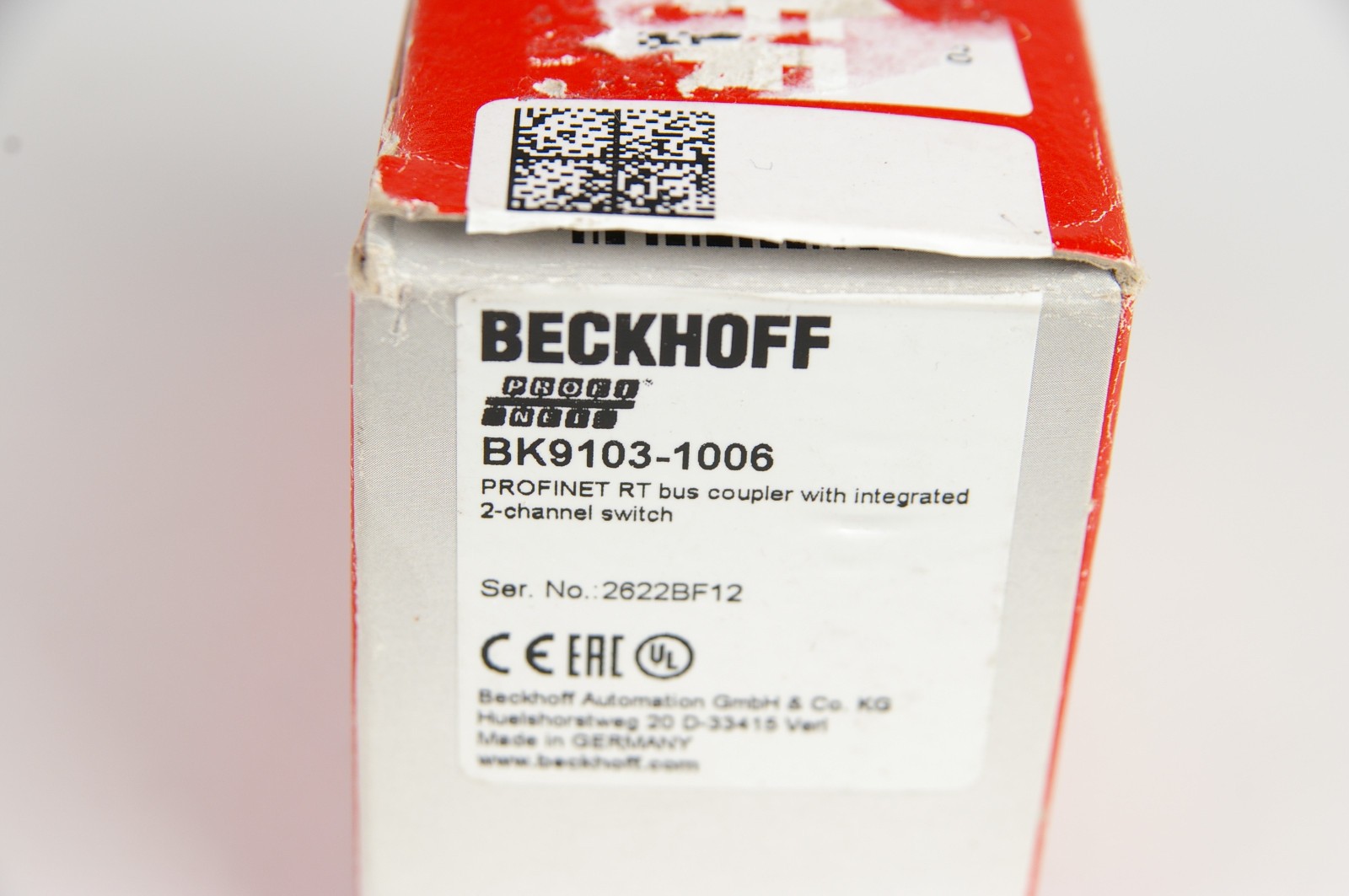Beckhoff BK9103-1006 PROFINET RT Bus Coupler