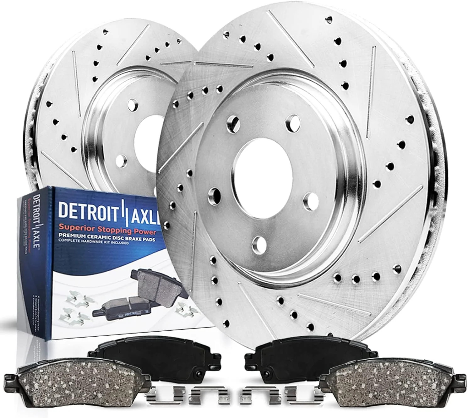 Detroit Axle – Front Brake Kit for 2006-2018 Dodge Ram 1500, 07-09 Durango Chrys