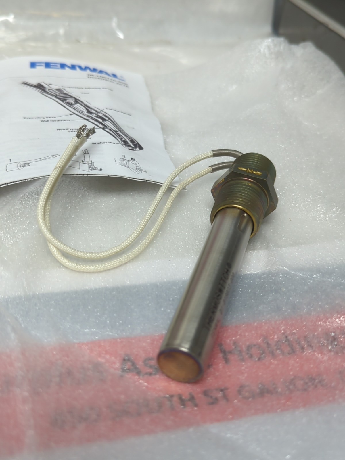 KIDDE-FENWELL,01-018023-000,THERMOSTAT CONTROL 10A 250VAC/5A 240VAC NOS