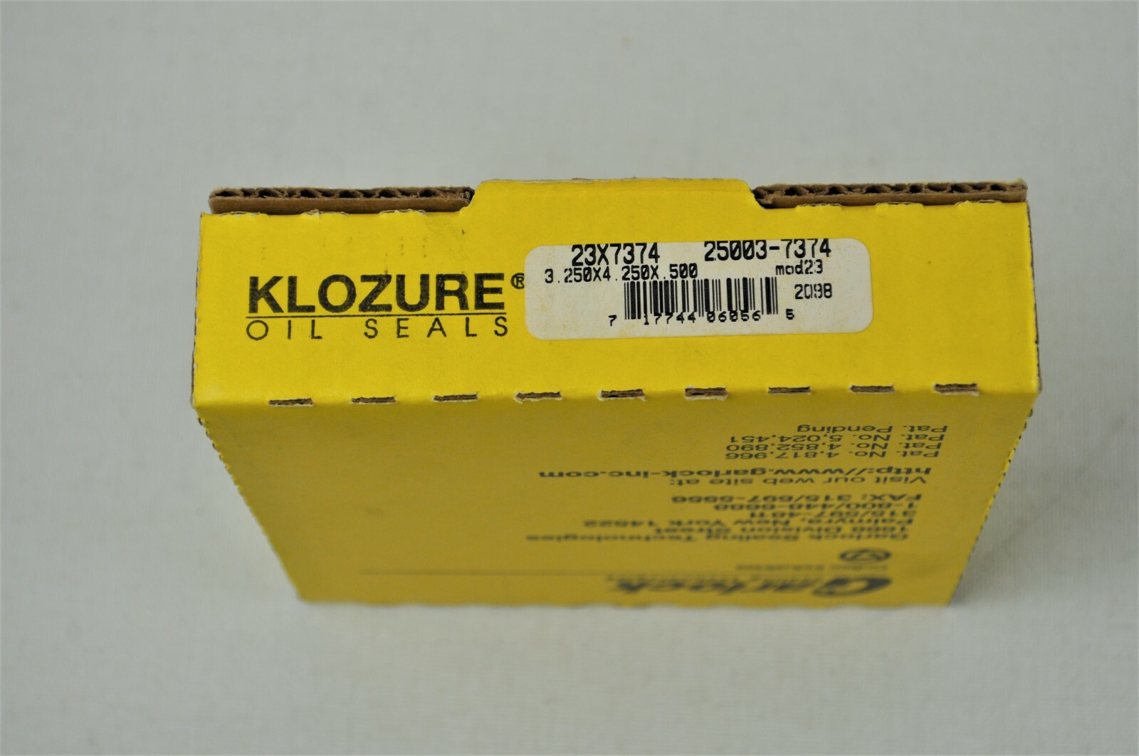 Garlock Klozure 23 X 7374 Oil Seal, Size 3.250 x 4.25 x .500, 25003-7374, New