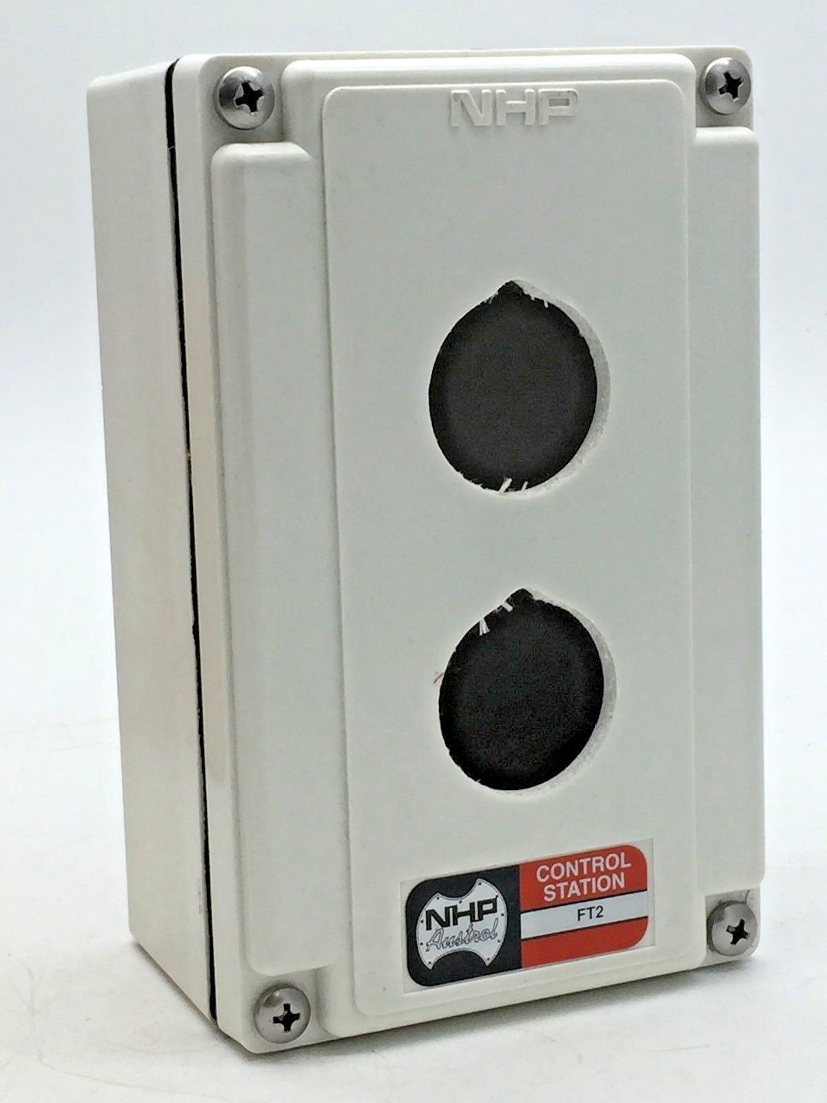NHP FT-2 Type HO Push Control Station Enclosure Only Oil Tight with Screws
