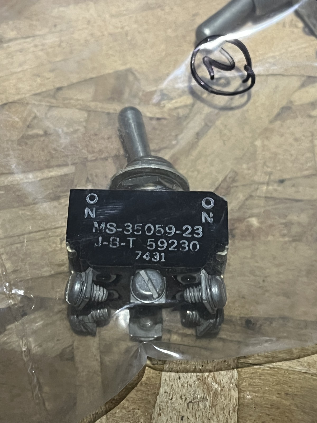 MILITARY STANDARDS MS35059-23 SWITCH