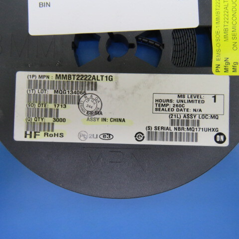 ON SEMICONDUCTOR MMBT2222ALT1G Qty of 790 per Lot Transistor NPN SOT-23 40V 60