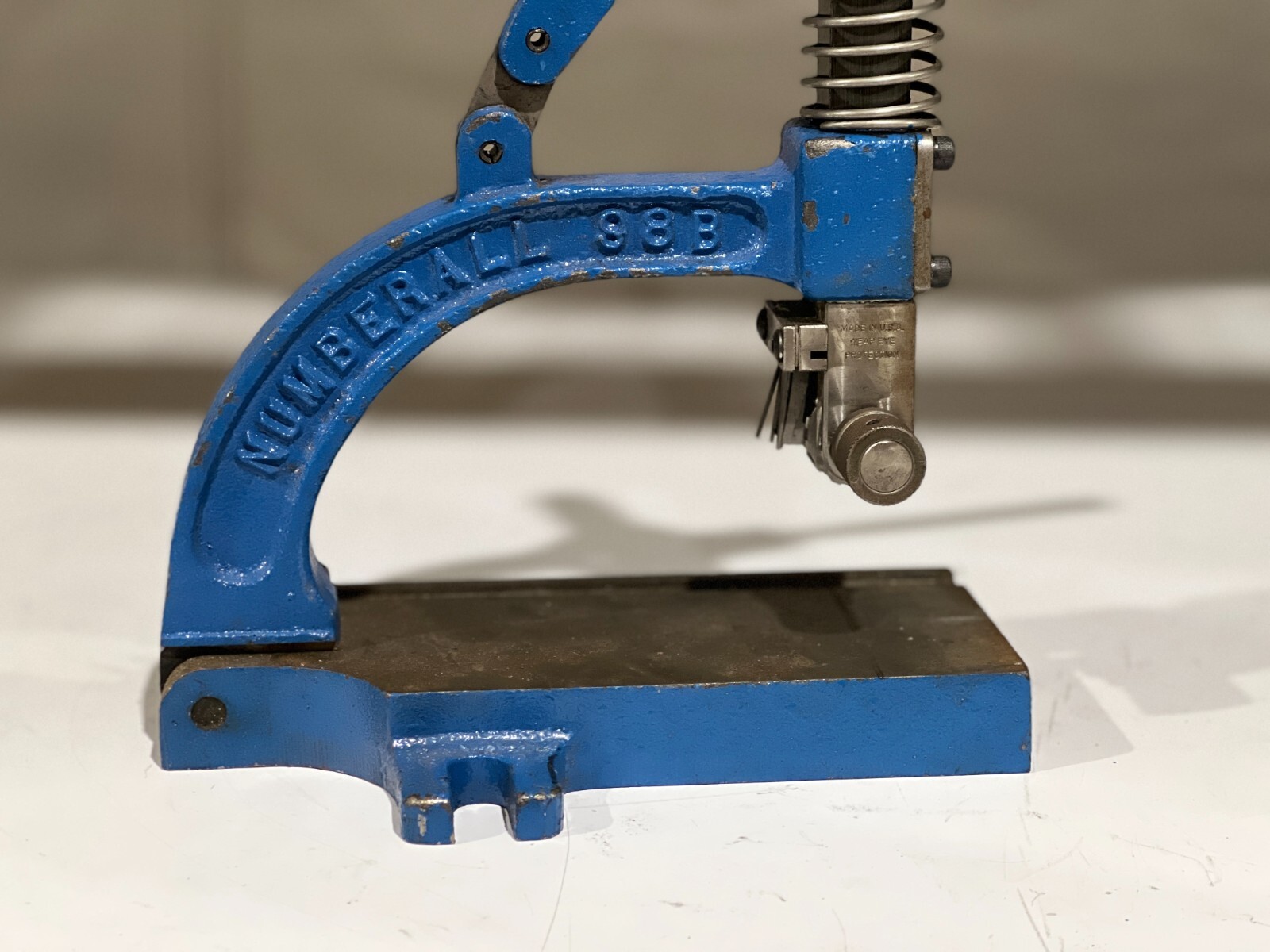 Numberall Model 98 Marking Platform Hammer Stamp with Model 85H Numbering Head