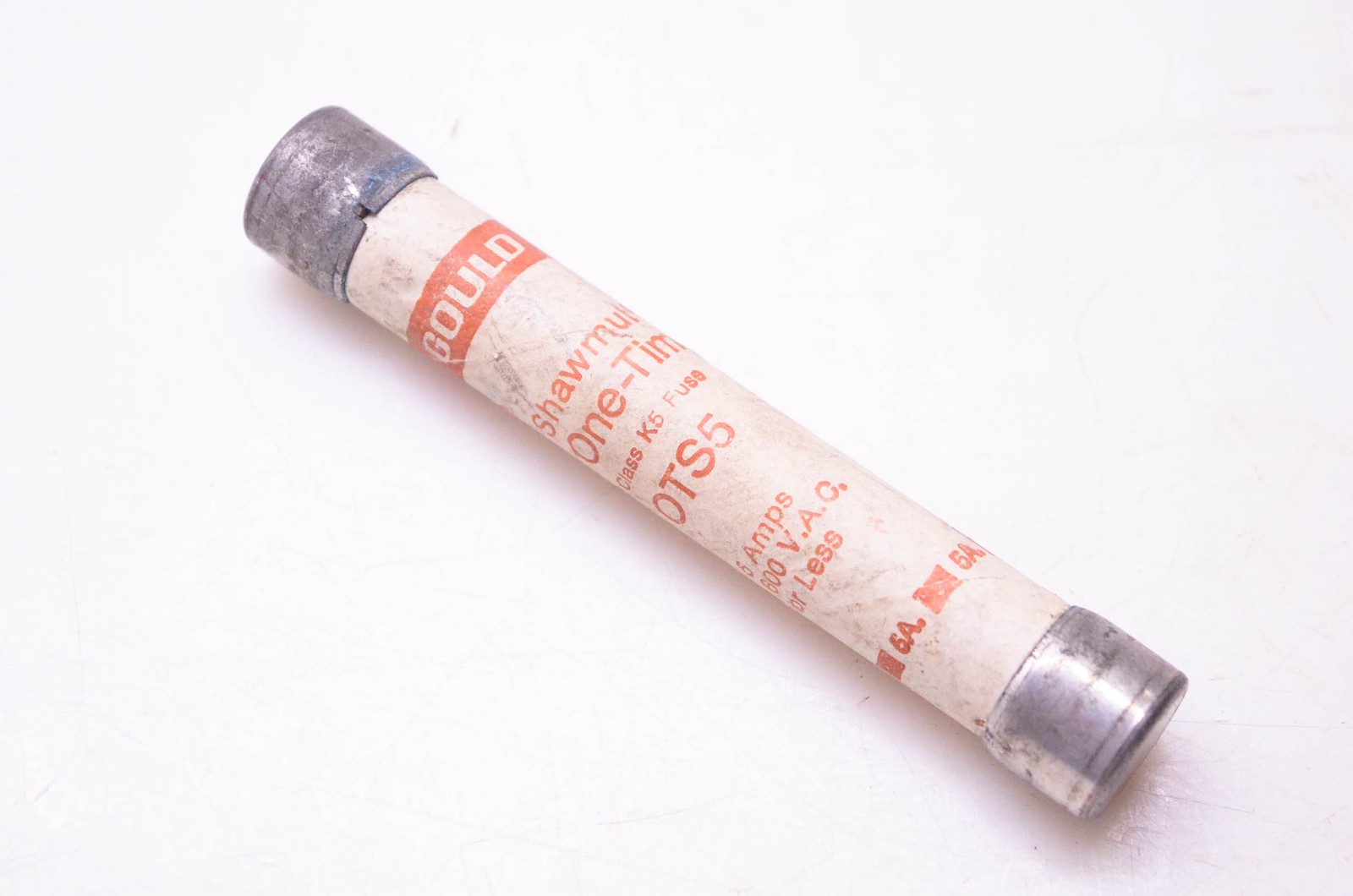 Gould Shawmut OTS5 One-Time Class K-5 Fuse 5 Amps 600 VAC NOS