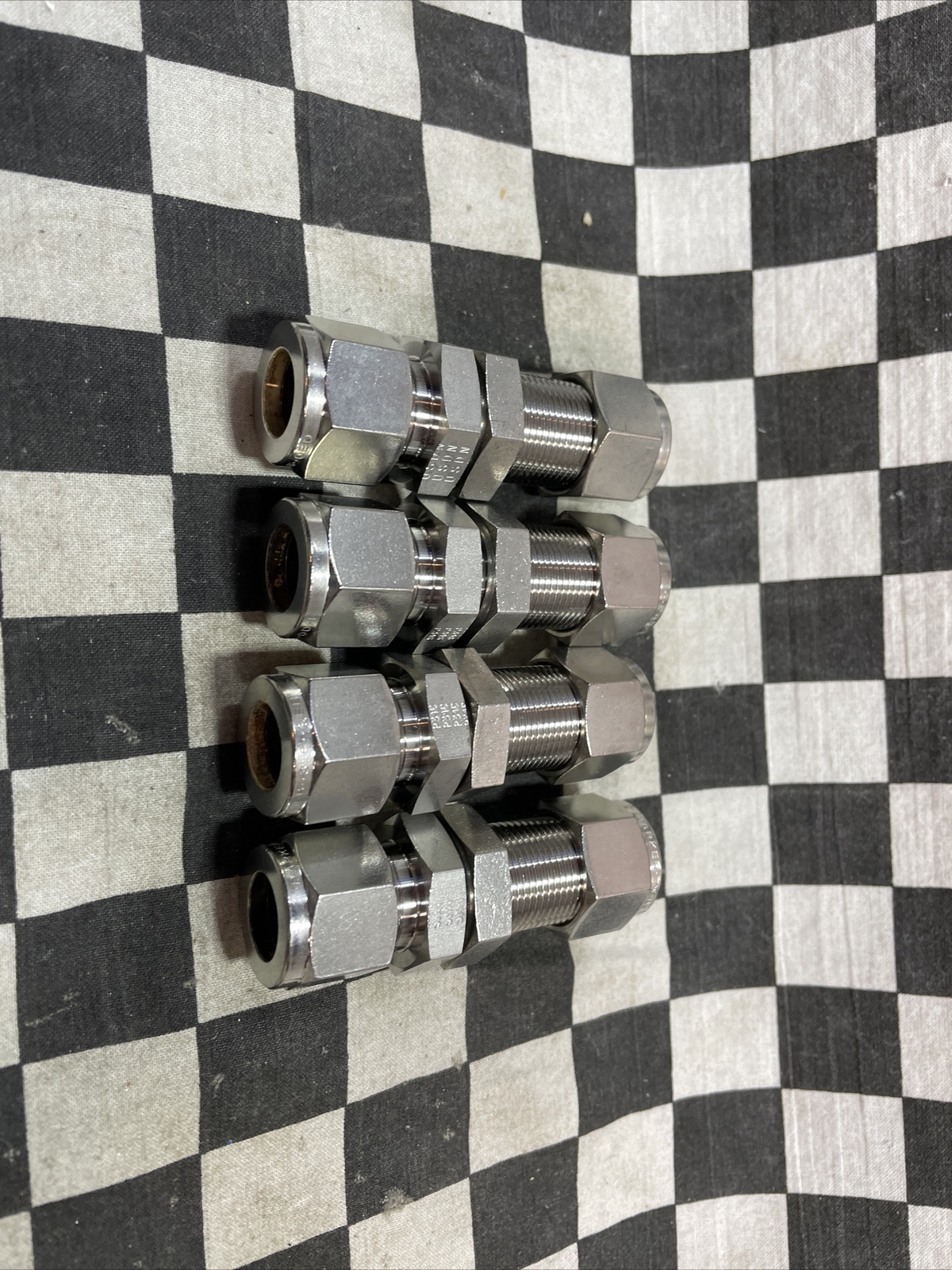 PARKER 8BC8-316, 8BC8-SS, BULKHEAD 1/2″, LOT OF 4 SHIPSAMEDAY#YB17