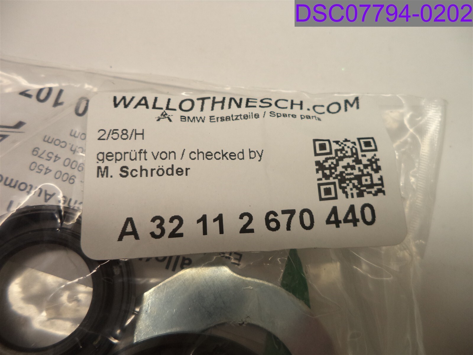 Wallothnesch BMW Gasket Set for Steering Box P/N A 32112670440