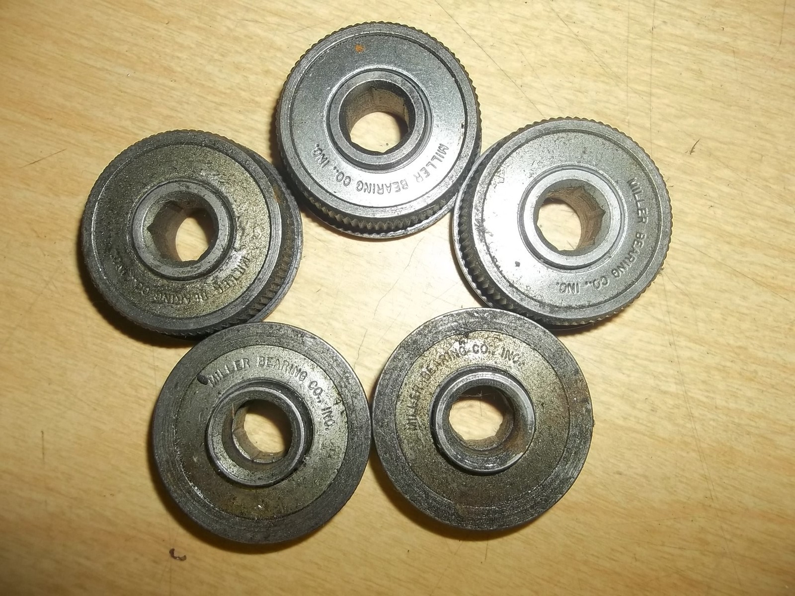 Miller Conveyor Bearing 12mm Hex Bore 43mm OD Lot of 5 *FREE SHIPPING*