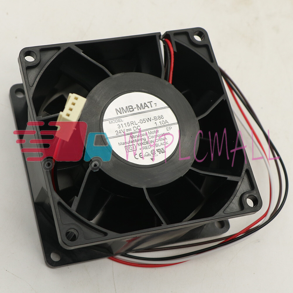 NMB-MAT 3115RL-05W-B86 24V 1.10A 8CM 4-wire inverter cooling #MY