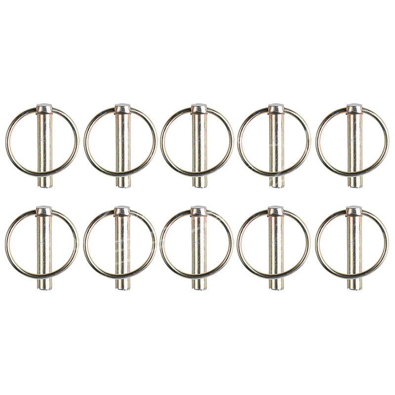 Set of (10) 3/8″ Implement Lynch Pins Fits Three-Point Tractor Hitches