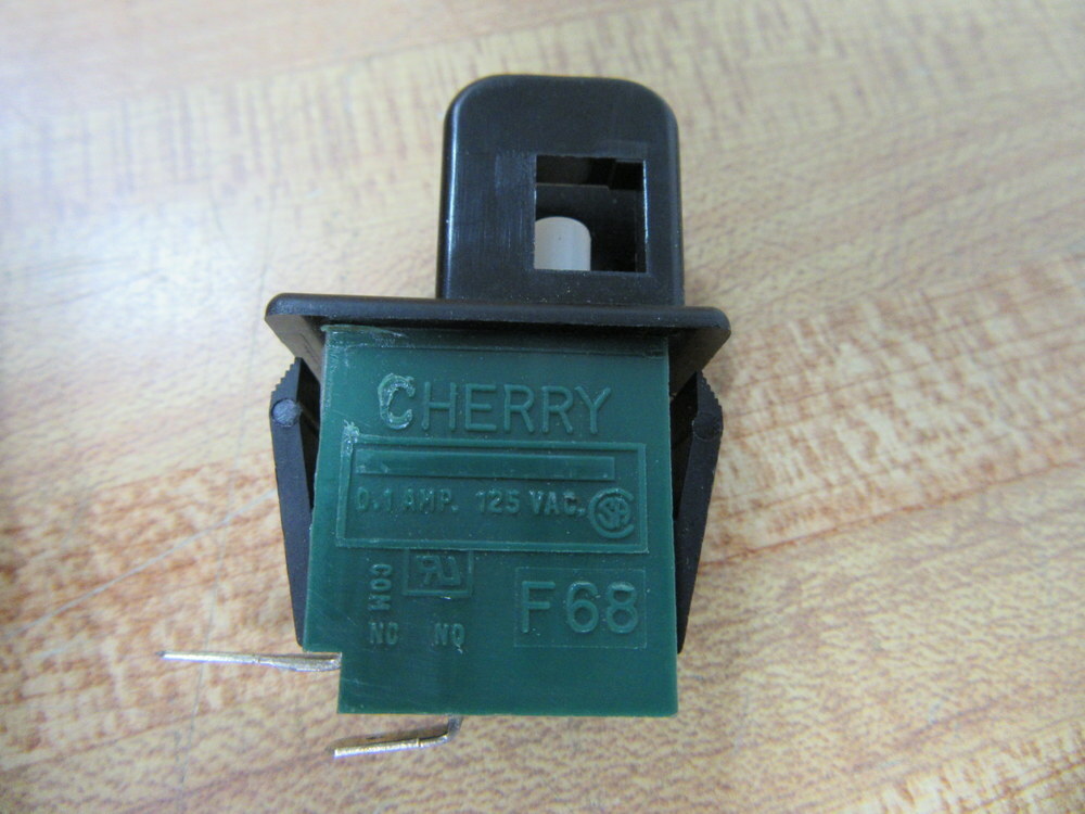 Cherry F68 Push Button 0.1 Amps 125 VAC T85 2-Blade (Pack of 5)
