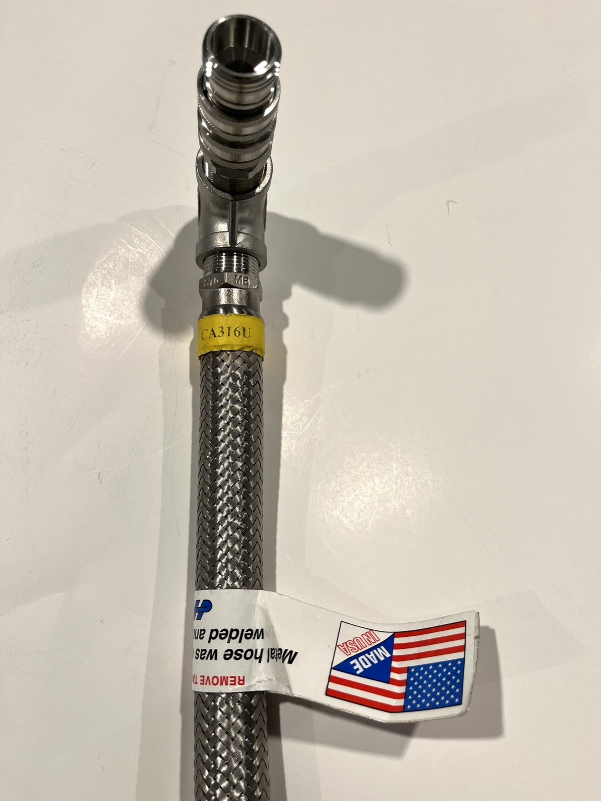 HOSE MASTER CA316U NSNP | 3/4” Steel Braided Hose | NEW | Fittings Included