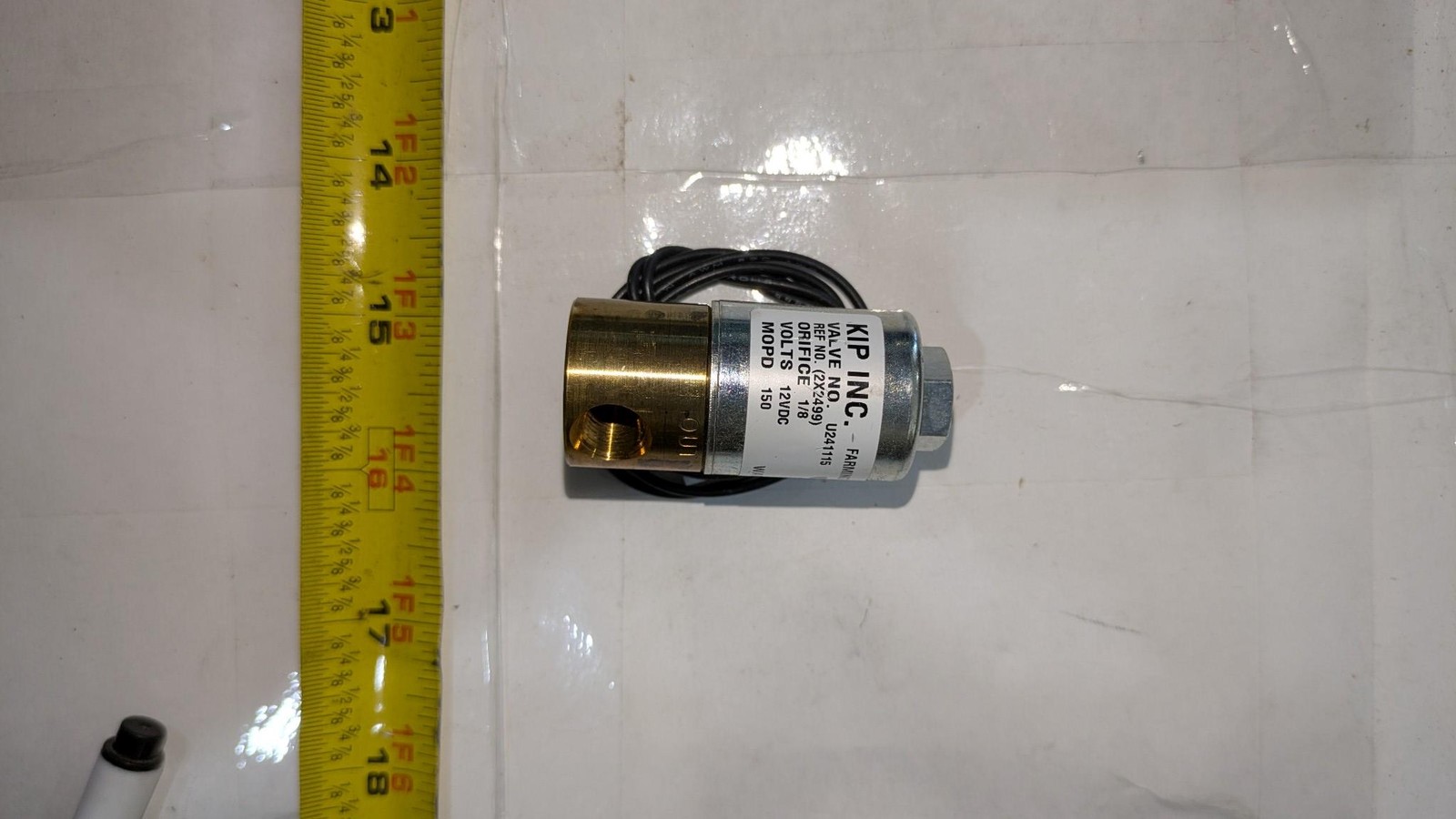 KIP INC. U241115 1/8 ORIFICE 12VDC 150 MOPD S109-298-001 2×2499
