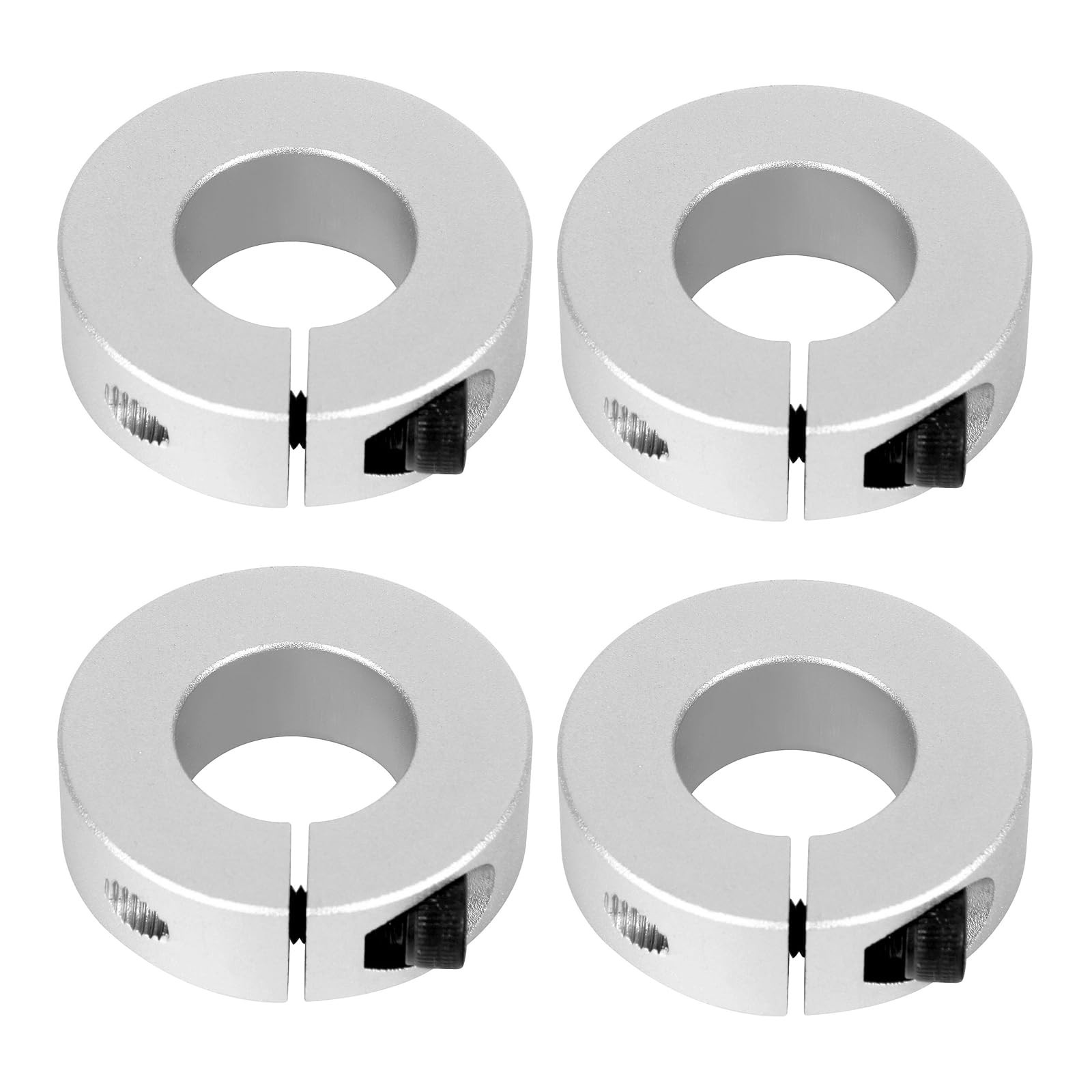 (4-Pack) Shaft Collar Bore 17mm, Aluminum Alloy One Piece 17mm Size