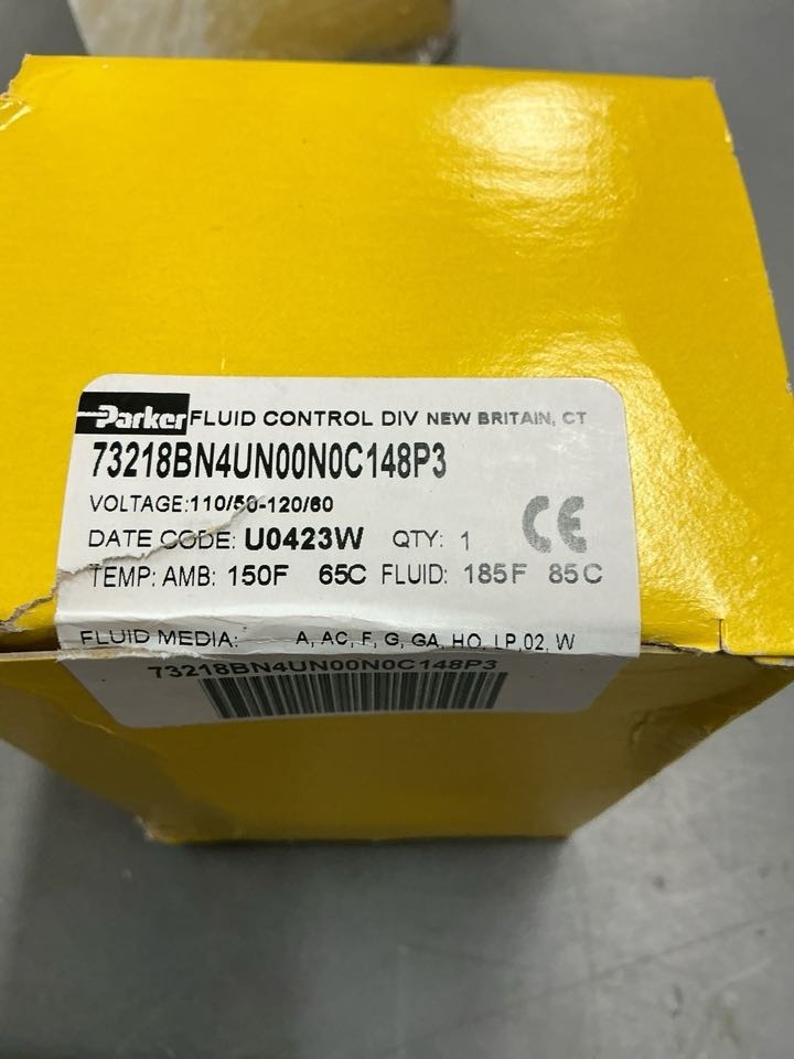 Sealed PARKER HANNIFIN 73218BN4UN00N0C148P3 SOLENOID VALVE 1/2″ NPT 120/60