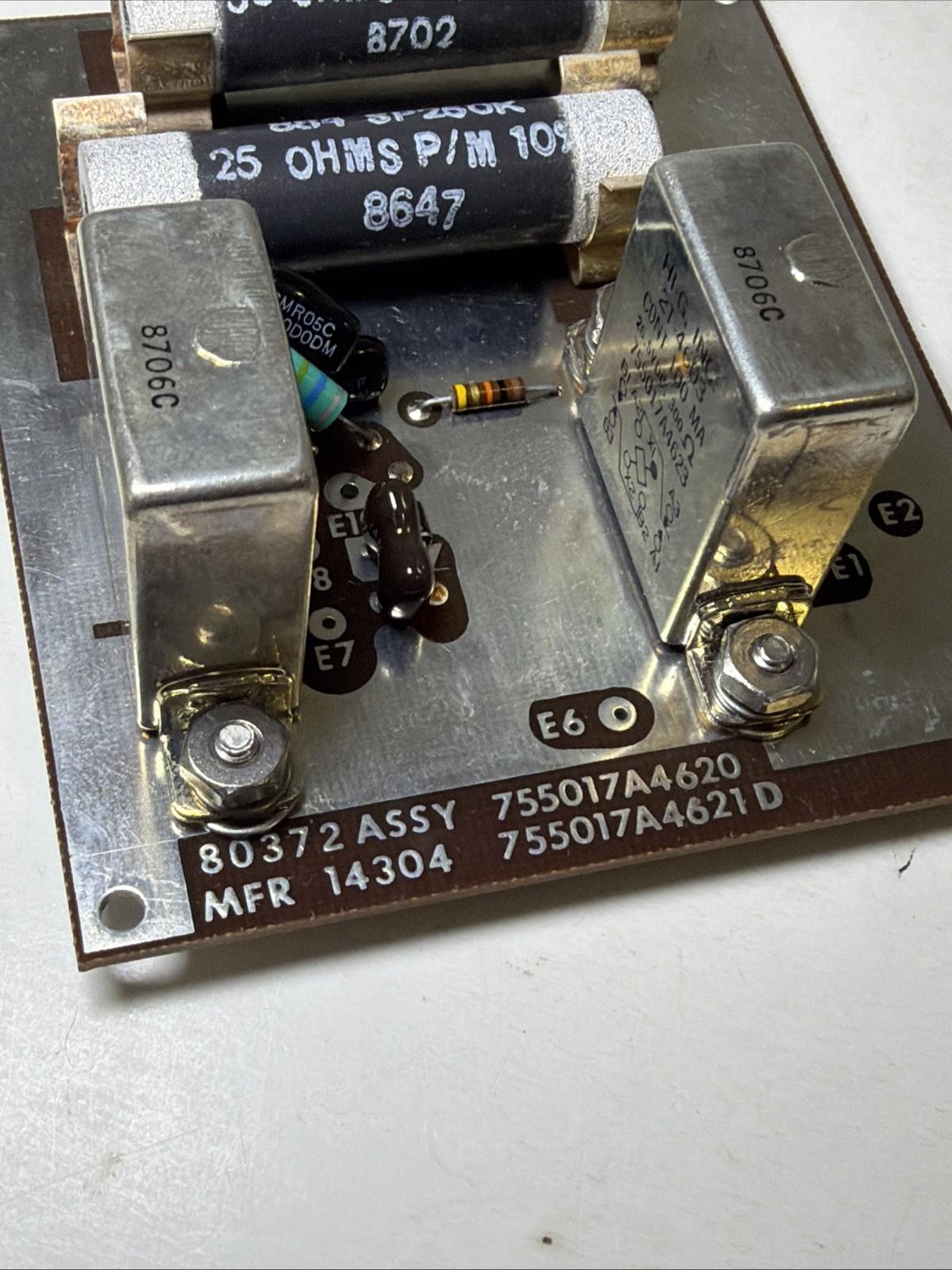 Radio System Circuit Board 80372 ASSY 755017A4620 w/ 2 HI-G RELAYS Mil Surplus!