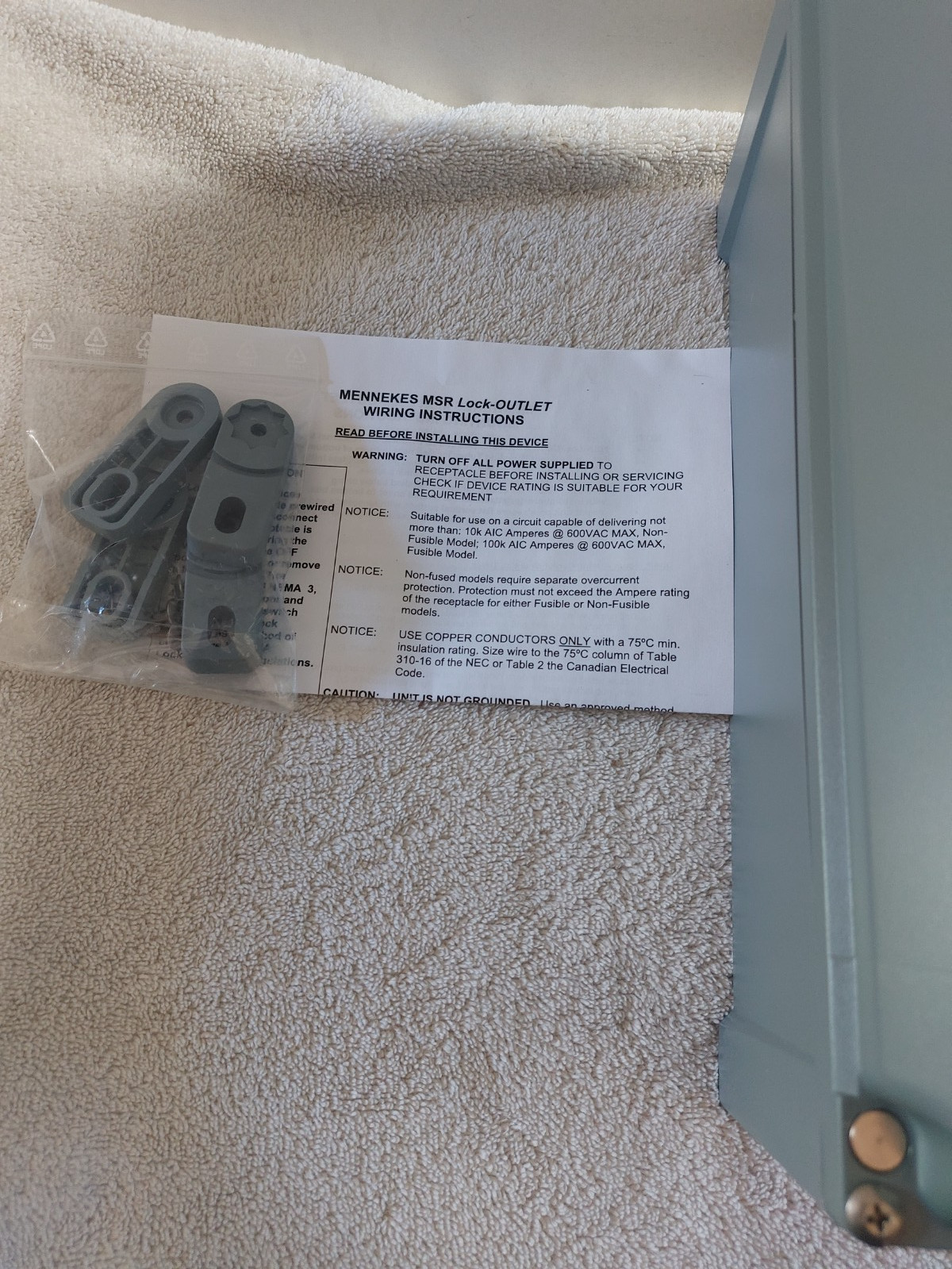 MENNEKES MSR430MIS2W 30A 600V 3W4P INTERLOCK RCPT