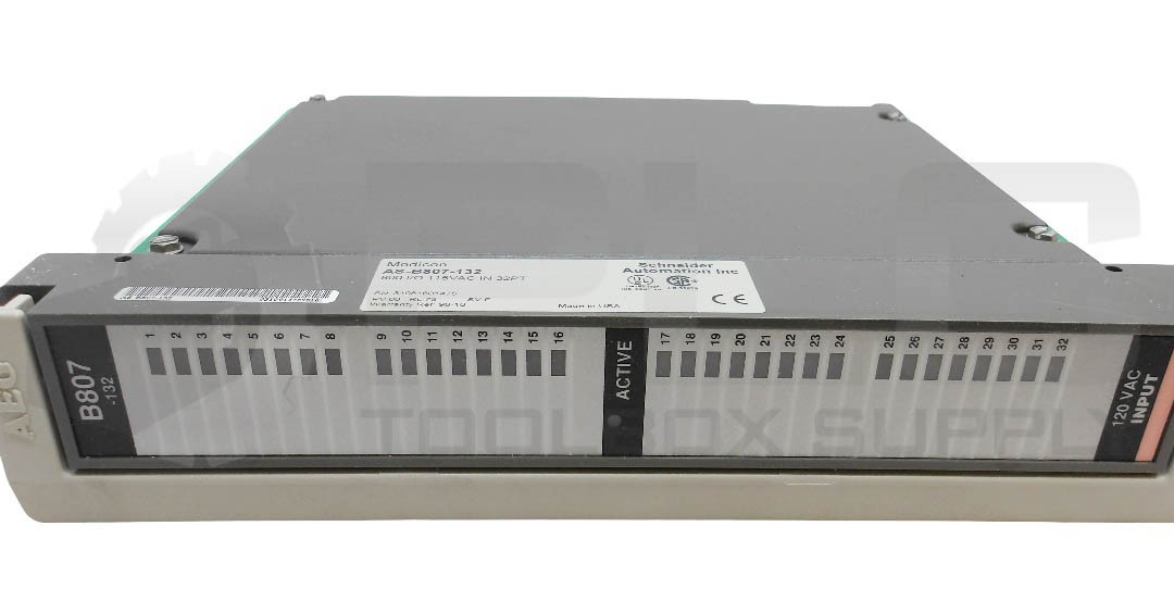 NEW MODICON AS-B807-132 INPUT MODULE 800 I/O 115VAC 32PT