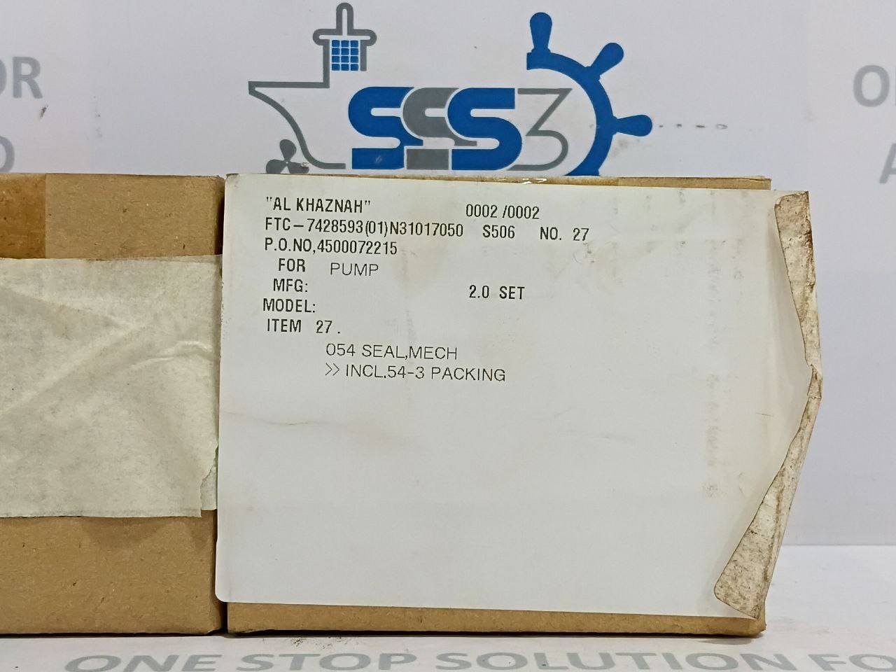 Shinko ES10-025JP Mechanical Seal P/n 54 Seal size 25 mm