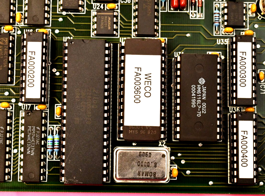 Watthour WECO 2350R PB000503 Zilog Z80 CPU PC Board BB017202 Analog Devices ICs