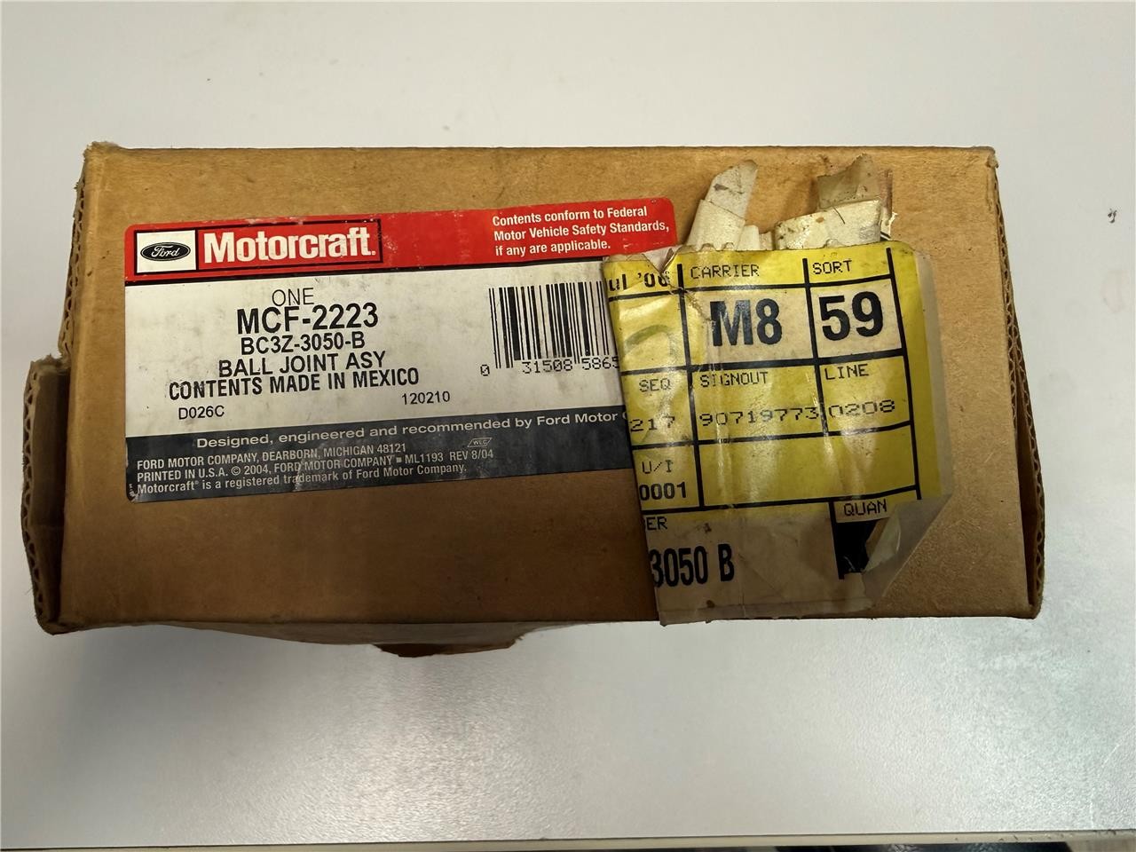 Suspension Ball Joint Motorcraft MCF-2223
