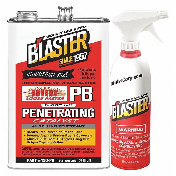 Penetrating Lubricant, Can, 1 gal, 20 to 120 degrees F, Petr 128-PB w/Sprayer