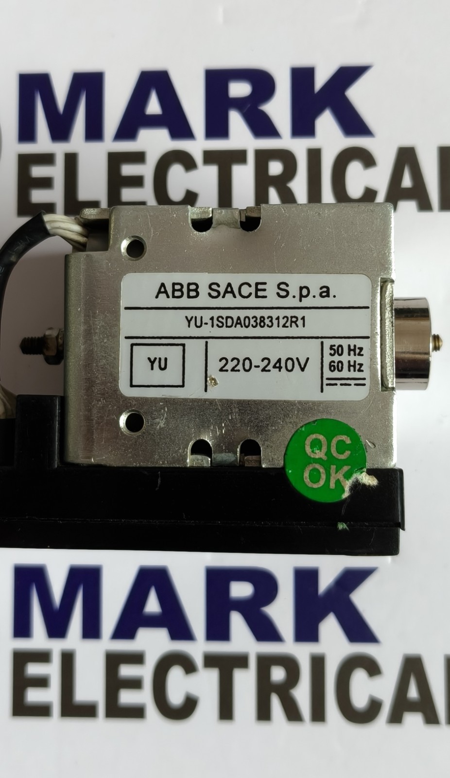 ABB YU-1SDA038312R1 BREAKER UNDER VOLTAGE COIL VOLTAGE 220-240VAC FAST SHIPPING