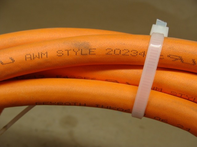REXROTH SERVO MOTOR POWER CABLE RKL0019 INK0653 06 21 42/17 600V 15 FEET