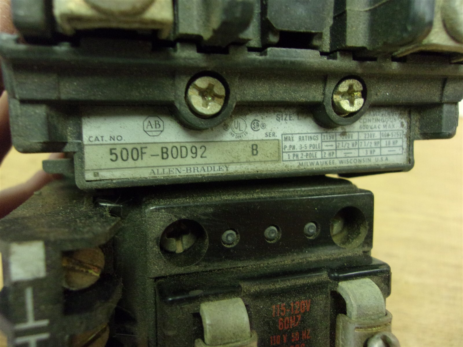 Allen Bradley 500F-BOD92 Series B Contactor *FREE SHIPPING*